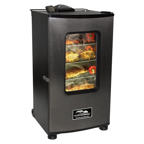 electric smoker smoke box|electric smoker with hopper.